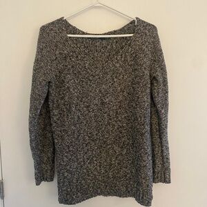 LRL Lauren Ralph Lauren V-neck Grey Sweater